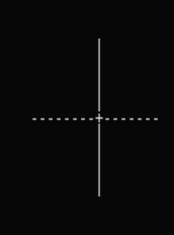 A clean single-stroke cross